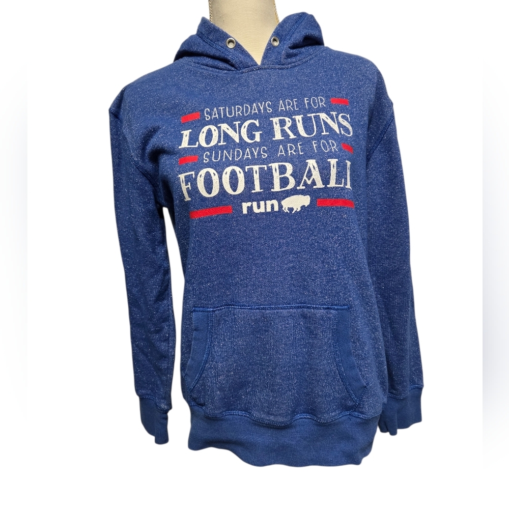 Buffalo Bills Football Running Blue Graphic Hoodie